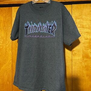Thrasher Gray Graphic T-Shirt